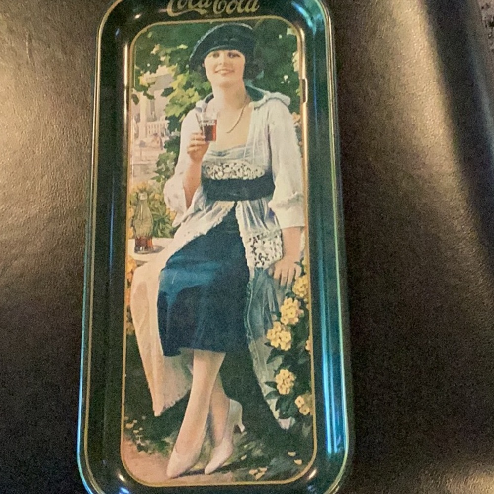 Vintage 1973 Coca Cola Memorabilia Metal Serving Tray